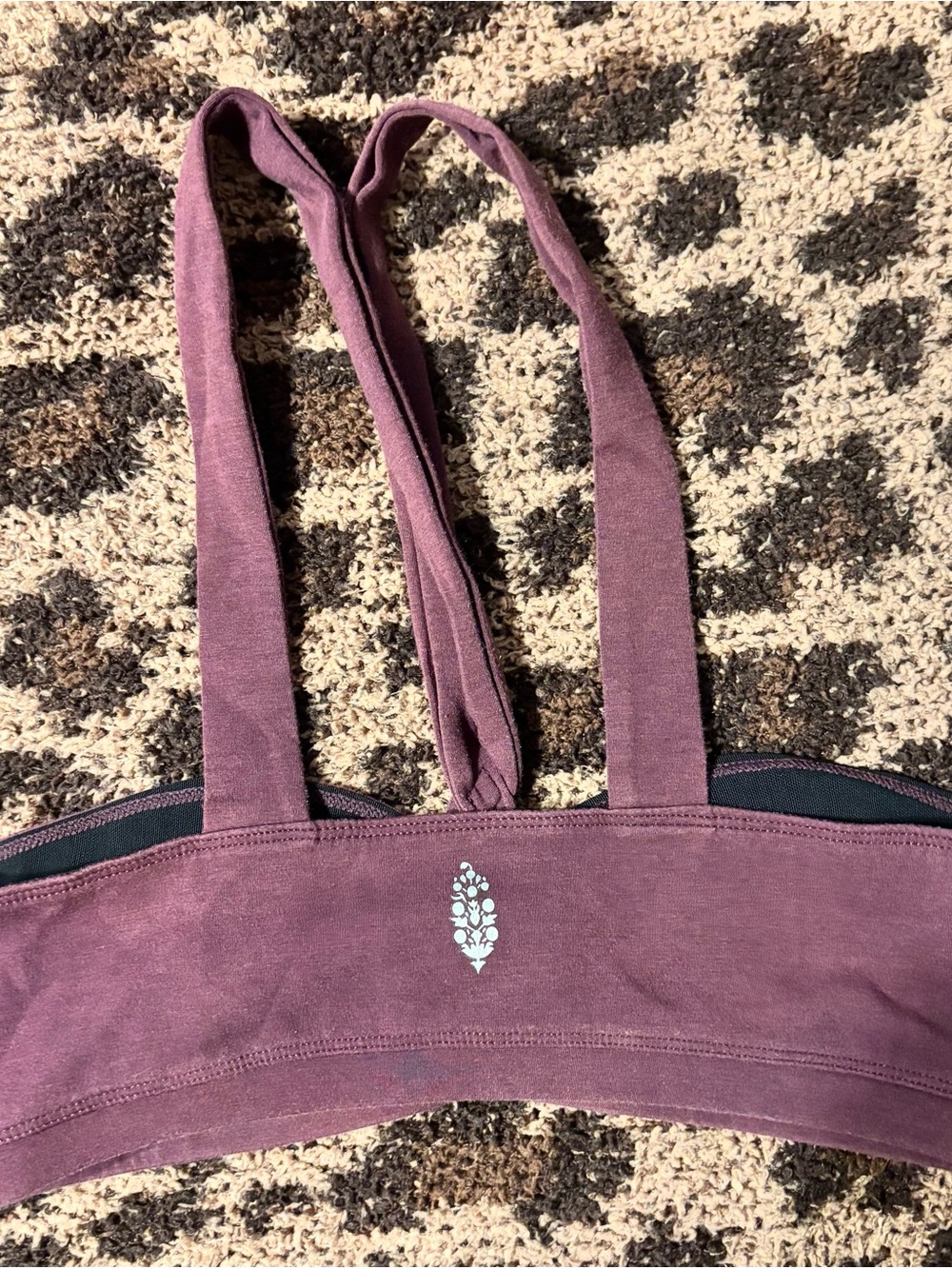 FP Movement by Free People Purple Twist-Front Sports Bra - Picture 3 of 6